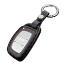Leather Silicone Car Key Case Cover With Buckle For Hyundai