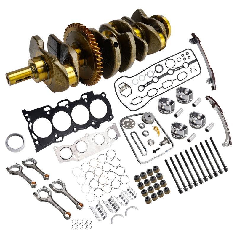 2AZ-FE 2.4L Engine Overhaul Rebuild Kit w/ Crankshaft Rods Timing Kit for Toyota