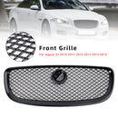 Gloss Black Front Bumper Grill Grille Fit Jaguar XJ 2010-2015