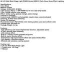 24 LED Wall Wash Stage Light RGBW Strobe DMX512 Party Disco Show Effect Lighting