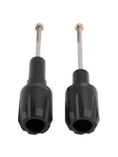 Crash Bobbin Protector Slider Aluminum Black For Kawasaki Ninja 650 2017-2023
