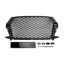 2016-2018 Audi Q3 RSQ3 Style Front Honeycomb Grille Grill Gloss Black