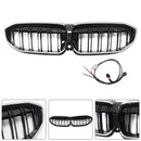 Double Slat Black Kidney Grille 51138072085 Fit BMW 3 Series G20 2019-2022