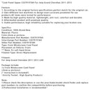 Cowl Panel Upper 55079197AH For Jeep Grand Cherokee 2011-2015