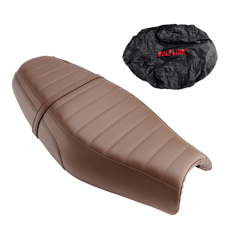 Rider Passenger Seat Front Rear Cushion Blackc For Street Twin Speed Twin 900 BrownC
