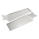 Flat Top Silvery Drop Visor For Peterbilt 377 378 379 335 386 388 389
