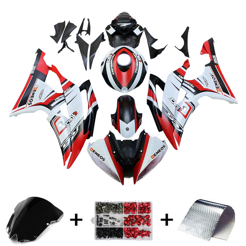 Amotopart Yamaha YZF 600 R6 2008-2016 Fairing Kit Bodywork Plastic ABS