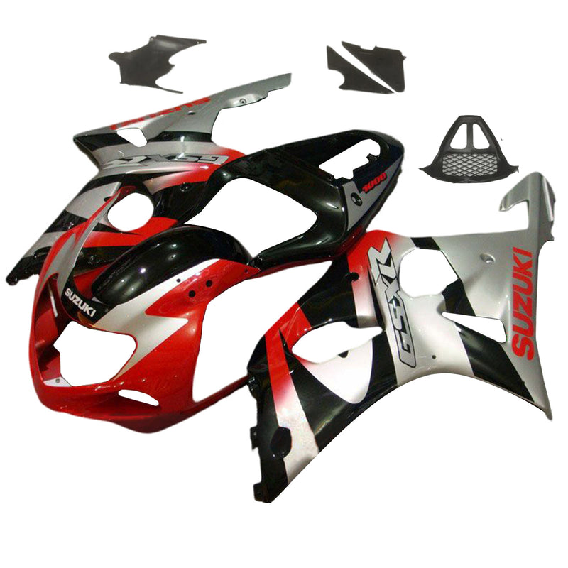 Amotopart Suzuki GSXR1000 2000-2002 K1 K2 Fairing Kit Bodywork Plastic ABS