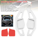 Steering Wheel Paddle Shifter Extension For Kia Forte Cadenza Aluminium Silver