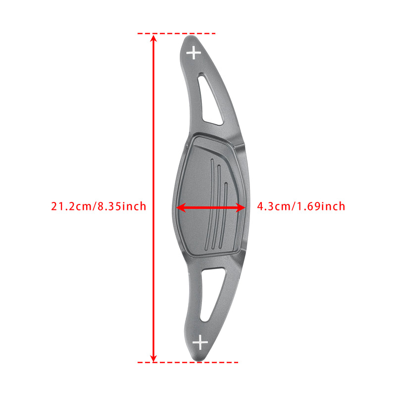 Steering Wheel Paddle Shifter Extension For Audi RS5 RS3 TT RS Aluminium Grey