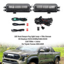 LED Front Bumper Fog Light Lamp + Wire Harness For Toyota Tacoma 2024-2025