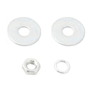 4x Motorcycle Bike Plastic Yellow Dice License Plate Bolt On Screw On Frame Nut