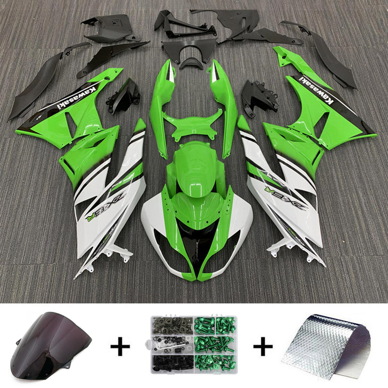 Amotopart Kawasaki ZX6R 636 2009-2012 Fairing Kit Bodywork Plastic ABS