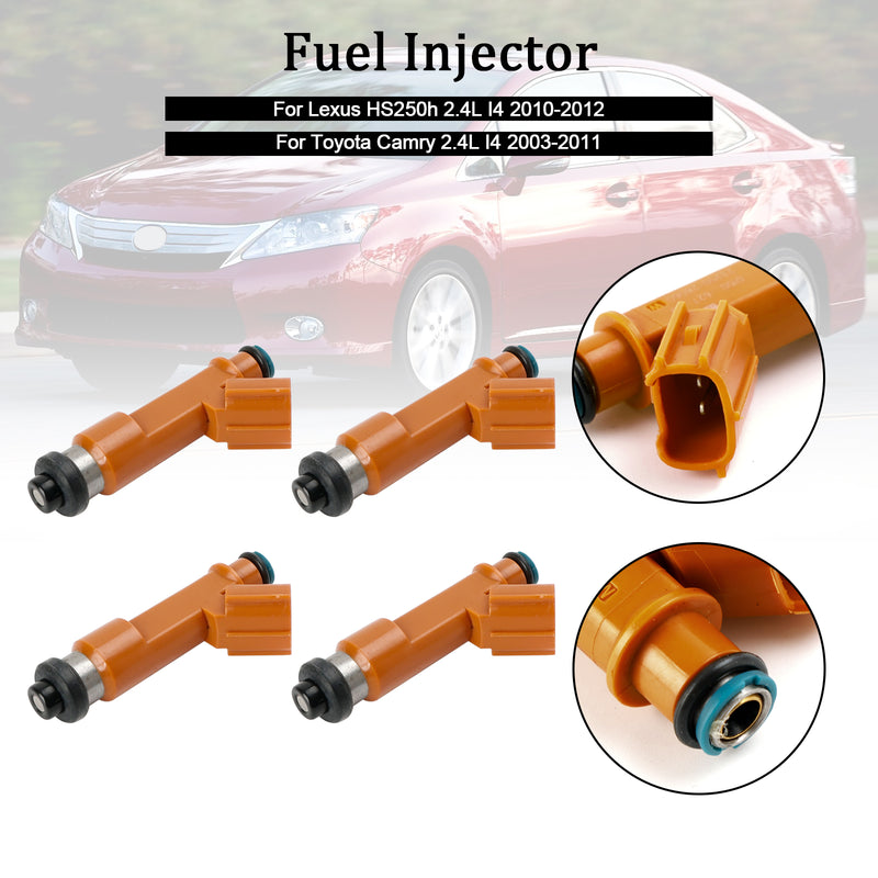 4PCS Fuel Injector 23209-0H050 Fit Toyota Camry 2.4L 2003-2011 23209-28060
