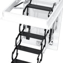 12 Steps Black Loft Wall Folding Pulldown Attic Ceiling Ladder Stairs 39.4*27.6"