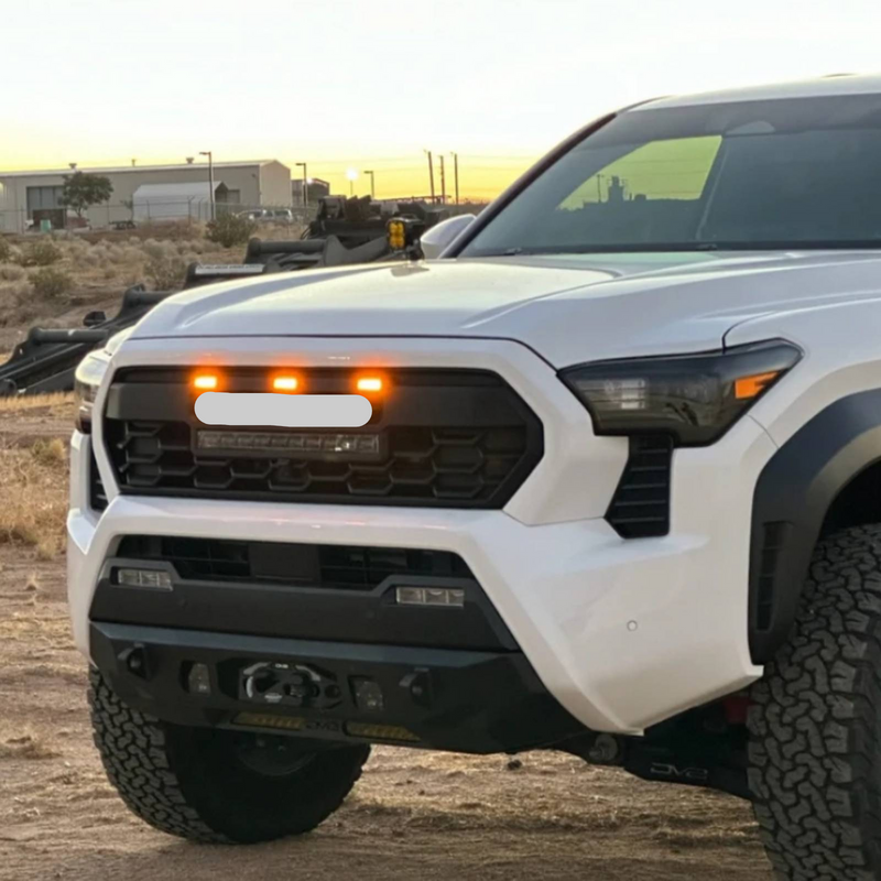 2024 | Toyota Tacoma | Pro Style Grille | Amber Lights | Light Bar | Toyota Letter | Black