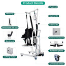 Electric Transfer Chair Patient Lift (4 in 1) for Home 180° Split Seat 330 lbs Load-Bearing for Elderly Disabled Handicapped  Full Body Sling Portable