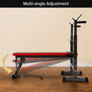 Adjustable Weight Bench Folding Bench Press w/Barbell Rack Pec workout