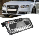 2009-2012 Audi A4/S4 B8 Grill Replacement RS4 Style Honeycomb Sport Mesh Hex Grille Black Generic