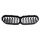 Matte Black Dual Slats Front Kidney Grille For BMW G30 G31 LCI 2021-2024