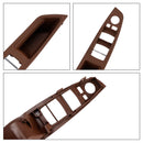 7x Red Brown Inner Door Panel Handle Pull Trim For BMW 5 Series F10 F11 10-16