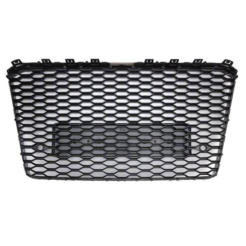 RS8 Style Front Bumper Grille Honeycomb Grill Fit Audi A8 S8 2015-2017 Black