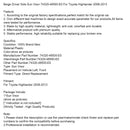 Beige Left Side Sun Visor 74320-48500-E0 For Toyota Highlander 2008-2013