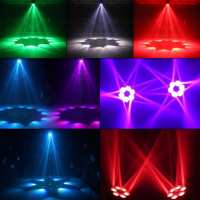 6*15W Bee Eyes LED RGBW Beam Moving Head Disco DJ Party Effect Stage Light