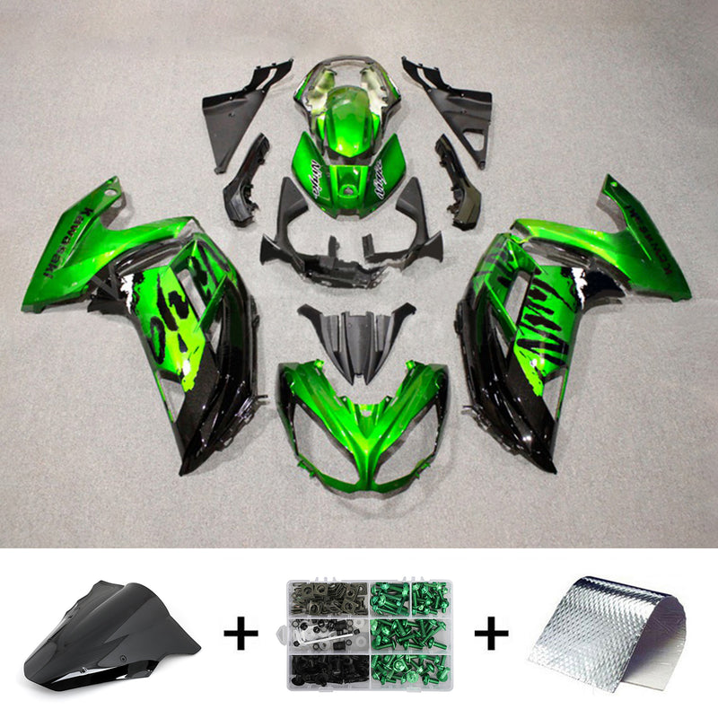 Amotopart Kawasaki ER6F/Ninja650 2012-2016 Fairing Kit Bodywork Plastic ABS