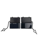 A Pair Car Front Bumper Tow Hook Eye Cover Cap For VW Touarge 2014 - 2018