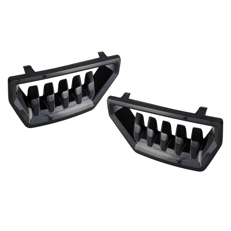 Left & Right Side Bumper Face Bar Grilles for GMC Sierra 1500 2022-2024