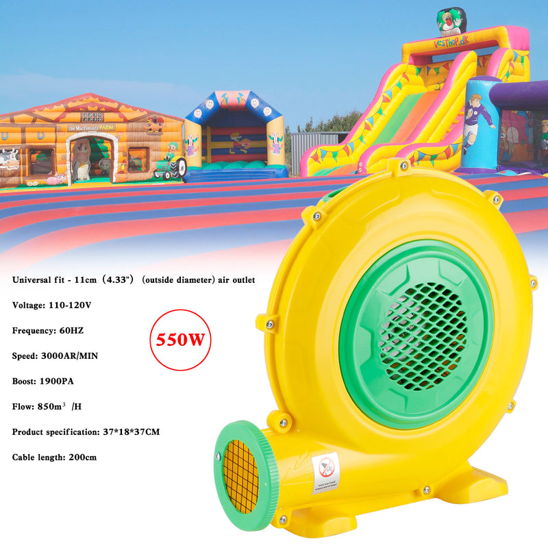 Electric Air Blower Inflatable Bounce House Water slide Air Pump Blower castle