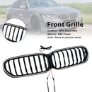 2021-2024 Fit BMW 5 Series G30 G38 Gloss Black Front Kidney Grill Grille