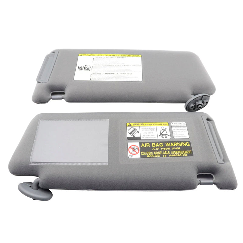 2PCS Gray Sun Visor Left & Right 74320-04181-B1 For  Toyota Tacoma 2005-2015
