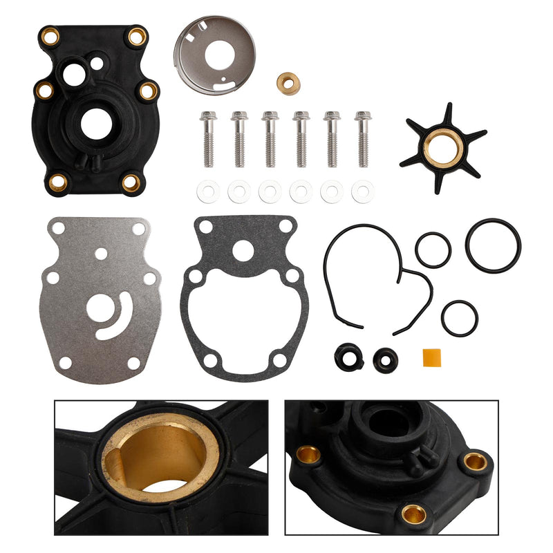 Water Pump Impeller Kit for Johnson Evinrude 25 30 35HP Outboard 0393630 0393509