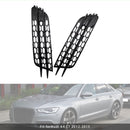 Front Bumper Honeycomb Fog Grille Cover For Audi A4 C7 2012-2015 Black