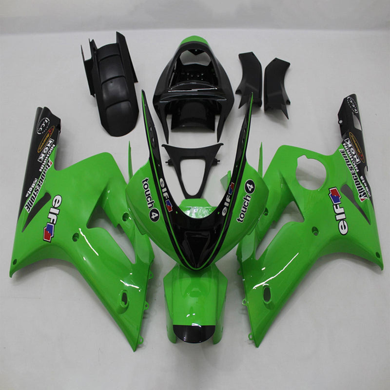 Amotopart Kawasaki ZX6R 636 2003-2004 Fairing Kit Bodywork Plastic ABS