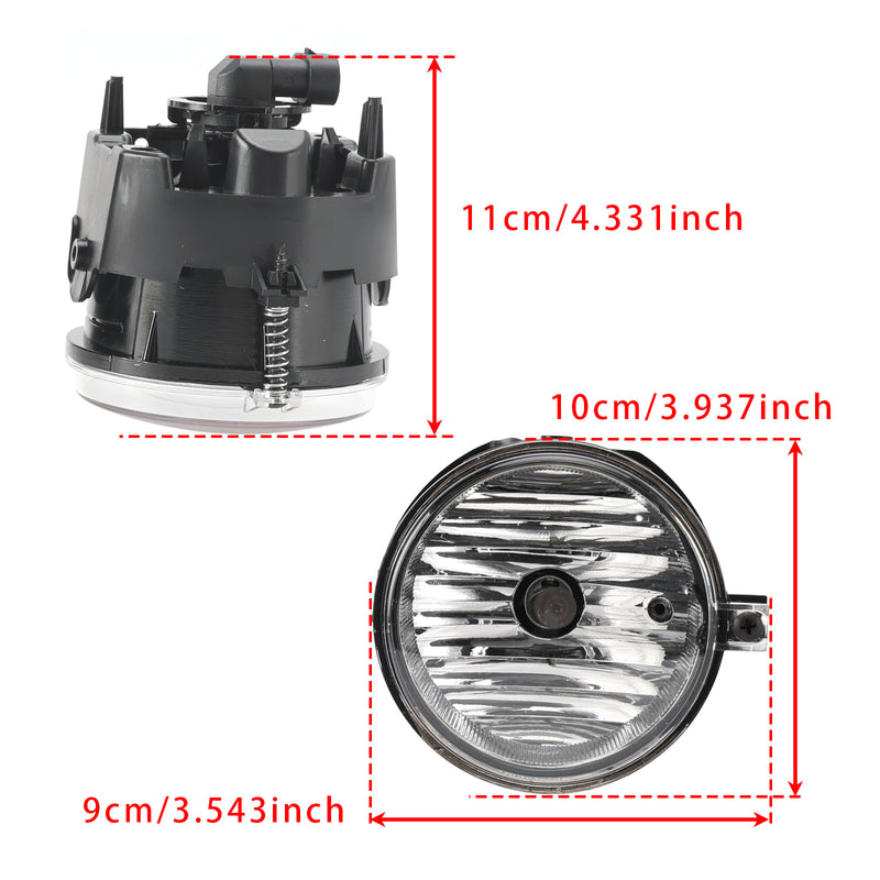 Pair Fog Lights For Dodge Chrysler Caliber Jeep Compass 4805857AA