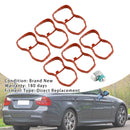 6PCS Intake Manifold Gasket 1167807480 Fit BMW E90-93 F10 F11 F07 X5 X6 N57