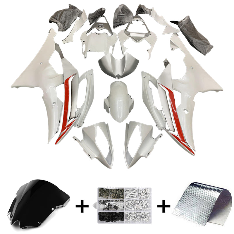 Amotopart Yamaha YZF 600 R6 2008-2016 Fairing Kit Bodywork Plastic ABS