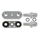 6L80E 6L90E 8L90E Transmission Cooler Line Adapter Plate with 8AN Fittings Seal