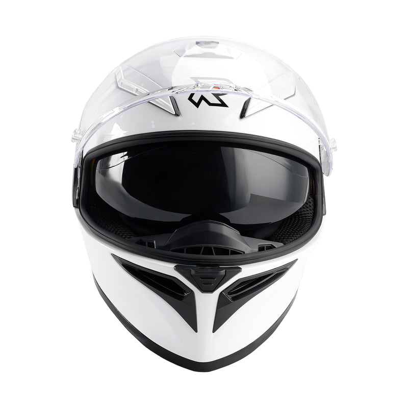 DOT Motorcycle Helmet Adult Street Full Face White