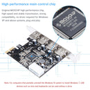 HUB PCIE to USB 2.0 Expansion Card Moschip Adapter Card Large 4PIN Power Supply