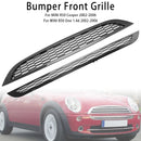 2PCS Honeycomb Mesh Front Grille Grill Fit Mini Cooper R50 R52 R53 2002-2006