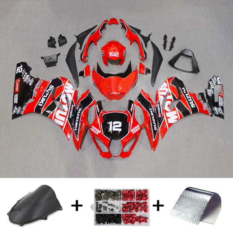 Amotopart Suzuki GSXR1000 2017-2023 K17 Fairing Kit Bodywork Plastic ABS