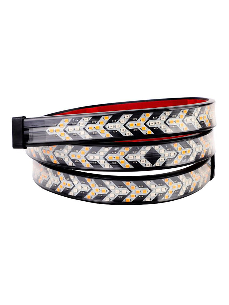 Car Truck LED TailLight Strip Turn Signal Lamp Flowing Dynamic Fish Bone 1.5 meters