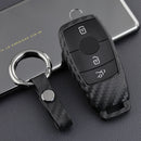 Leather Silicone Car Key Case Cover With Buckle For Mercedes-Benz E