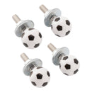 M6 Plastic Custom Head Soccer License Plate Frame Screws Bolts Hardware X4