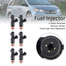6PCS Fuel Injector 16450-RCA-A01 Fit Honda MDX Tl Accord Pilot Fit Acura