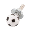 2x Motorcycle Bike Plastic Soccer License Plate Bolt On Screw On Frame Nut